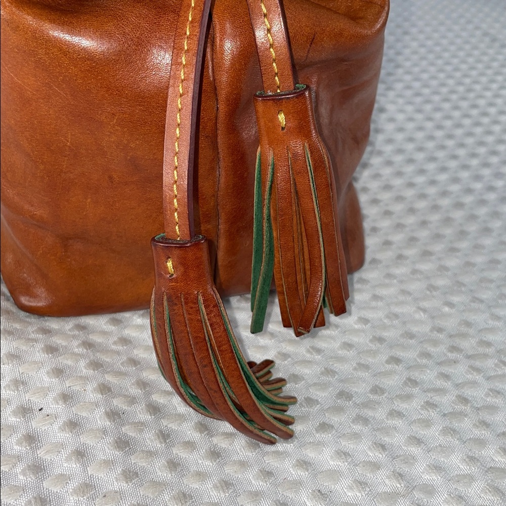 DOONEY & BOURKE FLORENTINE LEATHER SATCHEL WITH WALLET FTL-01-020 - Picture 13 of 14